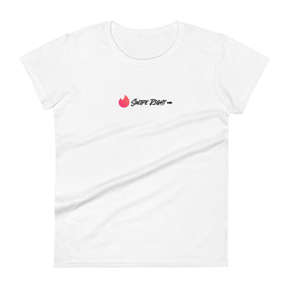 Swipe RIght Women's short sleeve t-shirt White