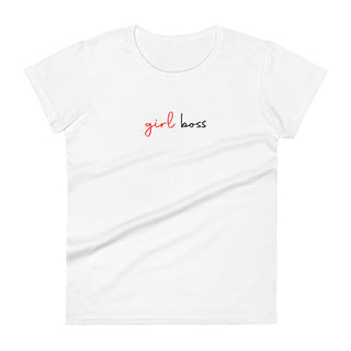 Girl Boss - Women's short sleeve t-shirt white