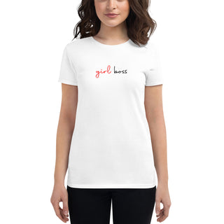 Girl Boss - Women's short sleeve t-shirt white